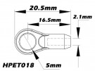 5mm , M2.5 Ball Link x6 for HPTB004 , HPTB004-V2 , HPTB005 ,008