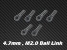 4.7mm , M2.0 Ball Link x6 for HPTB011,012,13, HPAT50004 ,AT55003