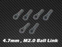 4.7mm , M2.0 Ball Link x6 for HPTB011,012,13, HPAT50004 ,AT55003 4.7mm , M2.0 Ball Link x6 for HPTB011,012,13, HPAT50004 ,AT55003