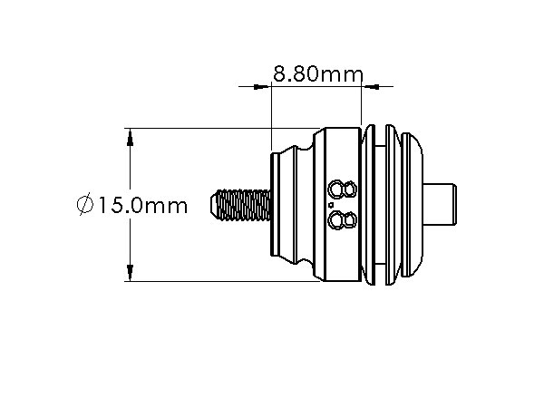 Quick Change Canopy Mount (8.8mm) Goblin 630 / 700 / 770 (2 pcs) - Click Image to Close