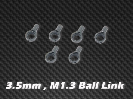 3.5mm , M1.3 Ball Link x6 for HPTB001 , HPTB009 - Click Image to Close